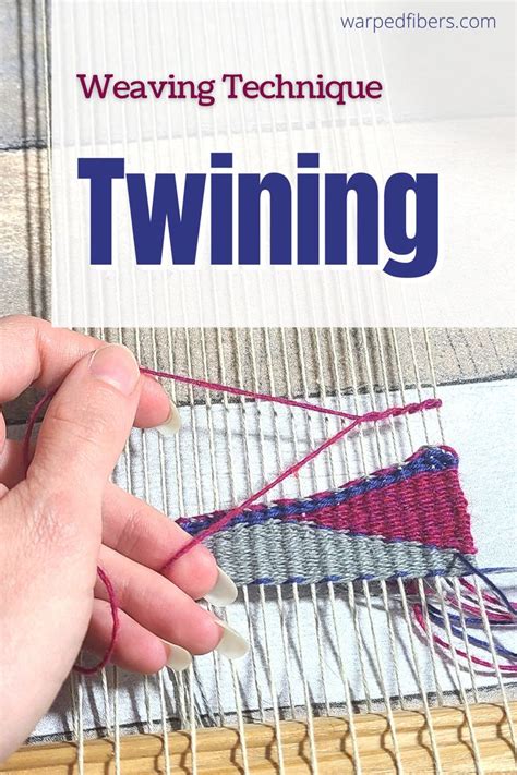 25 cm) needle for color A, and a 3" (7. . Twining weaving technique